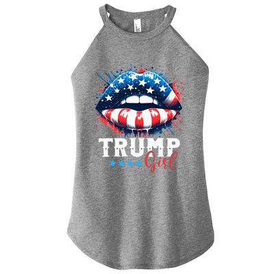 Trump Girl No Apologies Patriotic American Women’s Perfect Tri Rocker Tank