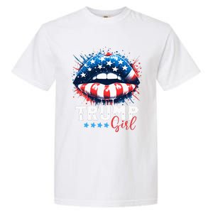 Trump Girl No Apologies Patriotic American Garment-Dyed Heavyweight T-Shirt