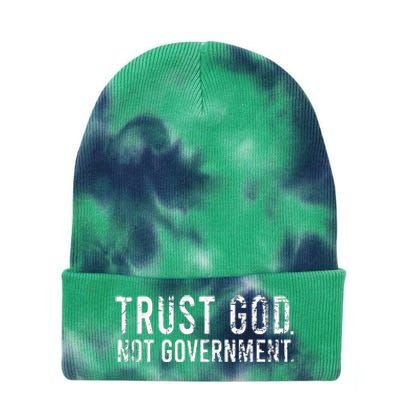 Trust God Not Government Tie Dye 12in Knit Beanie