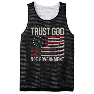 Trust God Not Government Antigovernment Political Mesh Reversible Basketball Jersey Tank