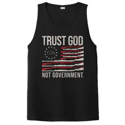 Trust God Not Government Antigovernment Political PosiCharge Competitor Tank