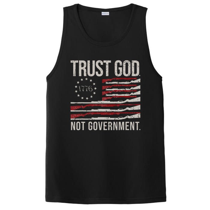 Trust God Not Government Antigovernment Political PosiCharge Competitor Tank