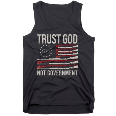 Trust God Not Government Antigovernment Political Tank Top