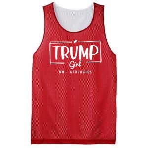 Trump Girl No Apologies Election 2024 Mesh Reversible Basketball Jersey Tank