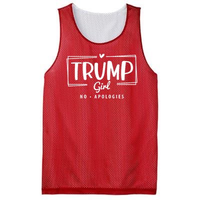 Trump Girl No Apologies Election 2024 Mesh Reversible Basketball Jersey Tank