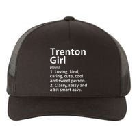 Trenton Girl Nj New Jersey Funny City Home Roots Gift Yupoong Adult 5-Panel Trucker Hat