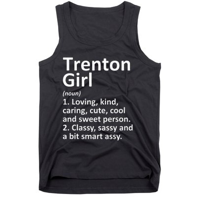 Trenton Girl Nj New Jersey Funny City Home Roots Gift Tank Top