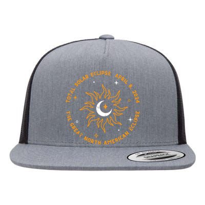 The Great North American Total Solar Eclipse April 8 2024 Flat Bill Trucker Hat