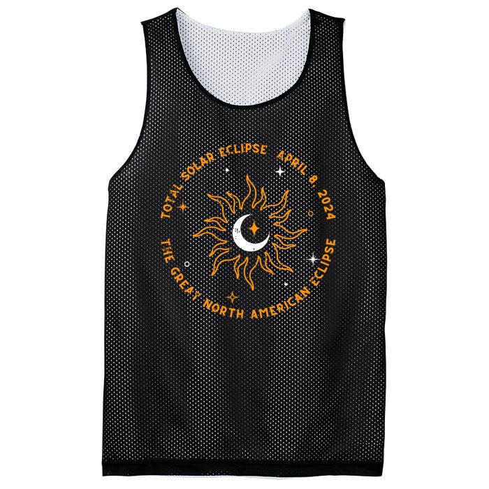 The Great North American Total Solar Eclipse April 8 2024 Mesh Reversible Basketball Jersey Tank