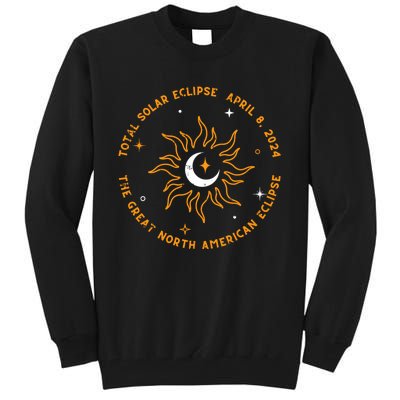 The Great North American Total Solar Eclipse April 8 2024 Tall Sweatshirt