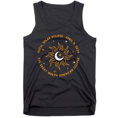 The Great North American Total Solar Eclipse April 8 2024 Tank Top