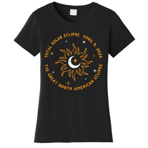 The Great North American Total Solar Eclipse April 8 2024 Women's T-Shirt