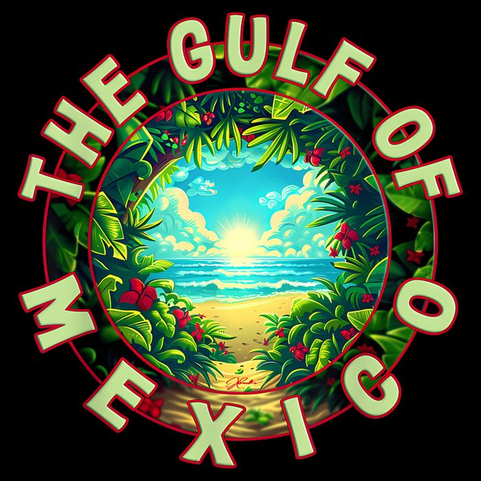 The Gulf Of Mexico Beach Drawstring Bag