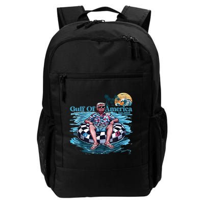 Trump Gulf Of Us America Est 2025 Retro Vintage Sunset Backpack