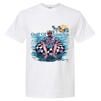 Trump Gulf Of Us America Est 2025 Retro Vintage Sunset Garment-Dyed Heavyweight T-Shirt