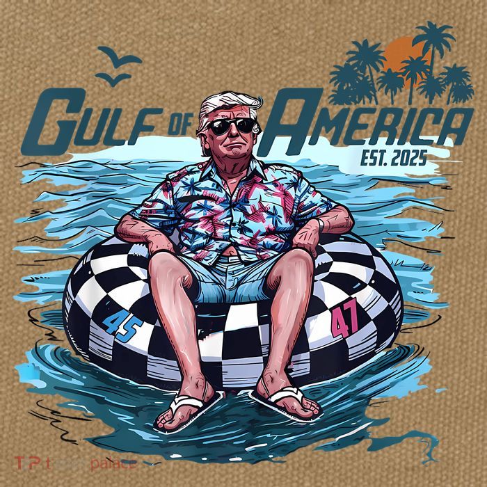 Trump Gulf Of Us America Est 2025 Cotton Canvas Backpack