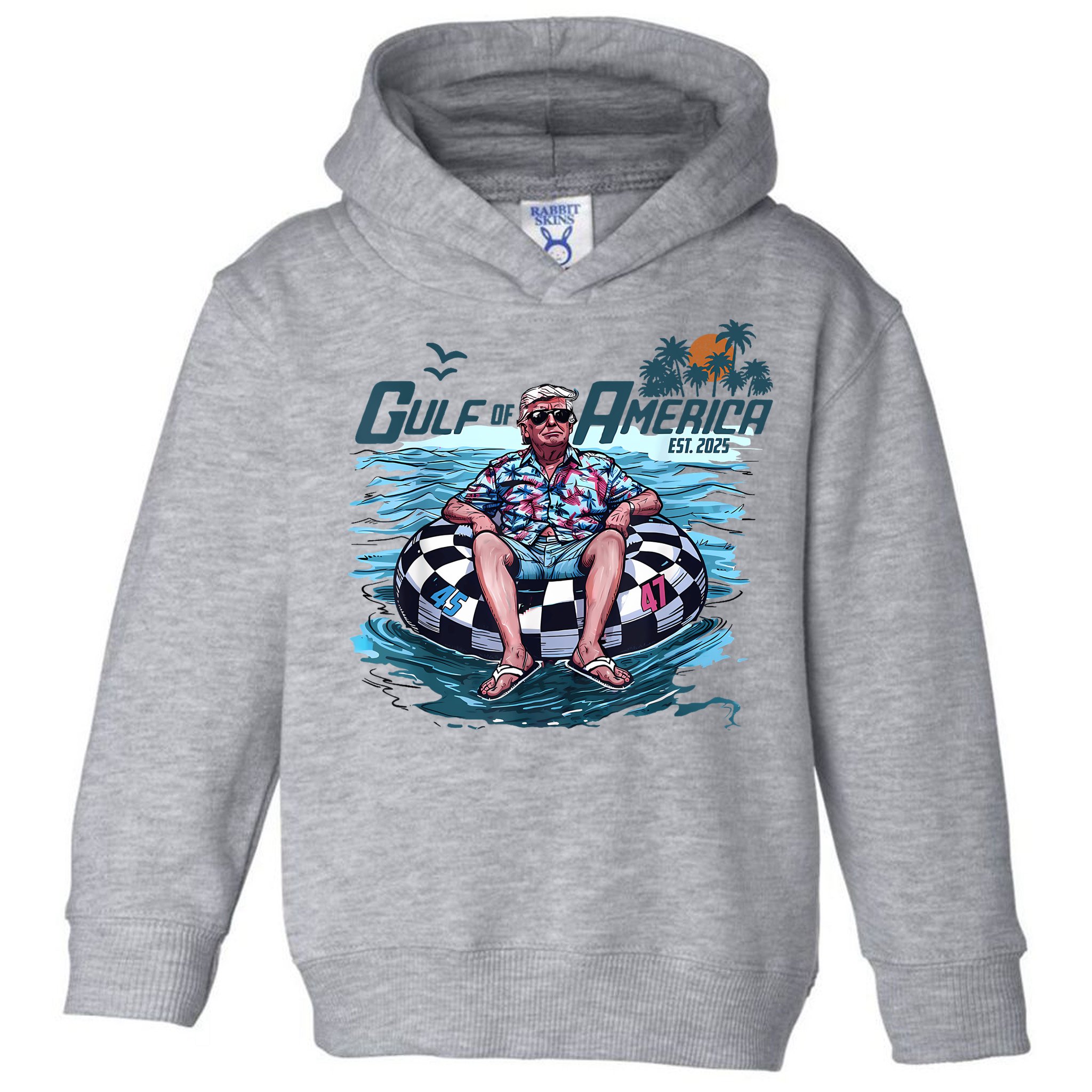 Trump Gulf Of Us America Est 2025 Toddler Hoodie