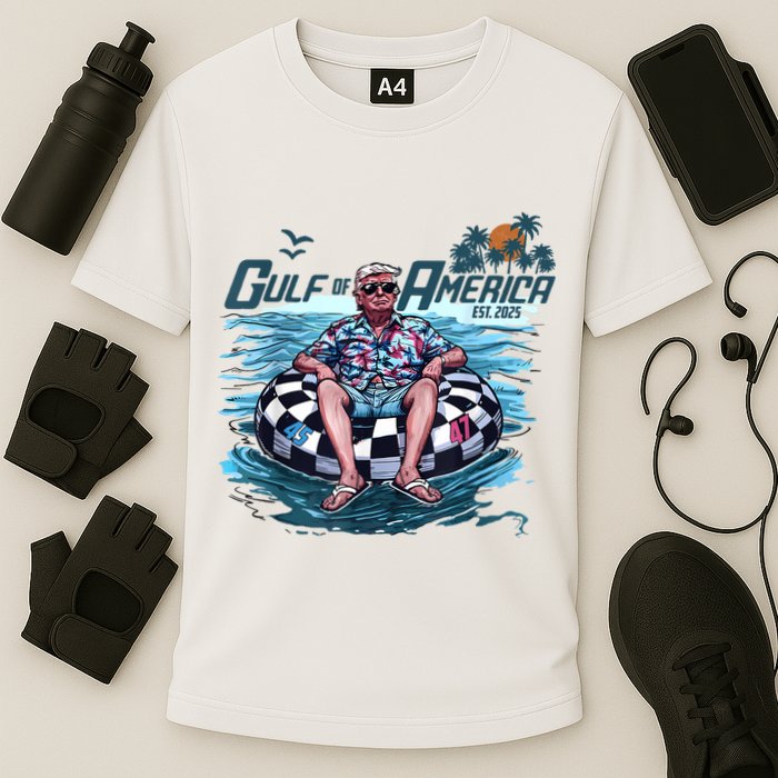 Trump Gulf Of Us America Est 2025 Performance Shirt