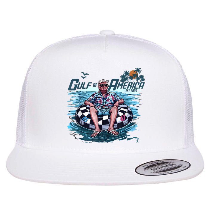 Trump Gulf Of Us America Est 2025 Flatbill Hat