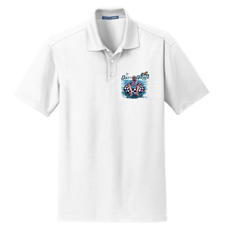 Trump Gulf Of Us America Est 2025 Dry Zone Grid Polo