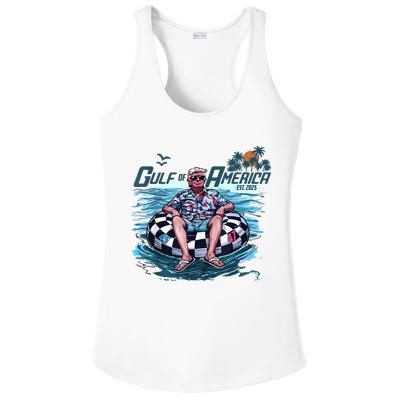 Trump Gulf Of Us America Est 2025 Ladies PosiCharge Competitor Racerback Tank