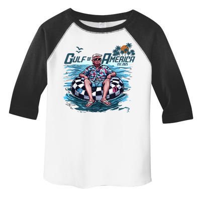 Trump Gulf Of Us America Est 2025 Toddler Fine Jersey T-Shirt