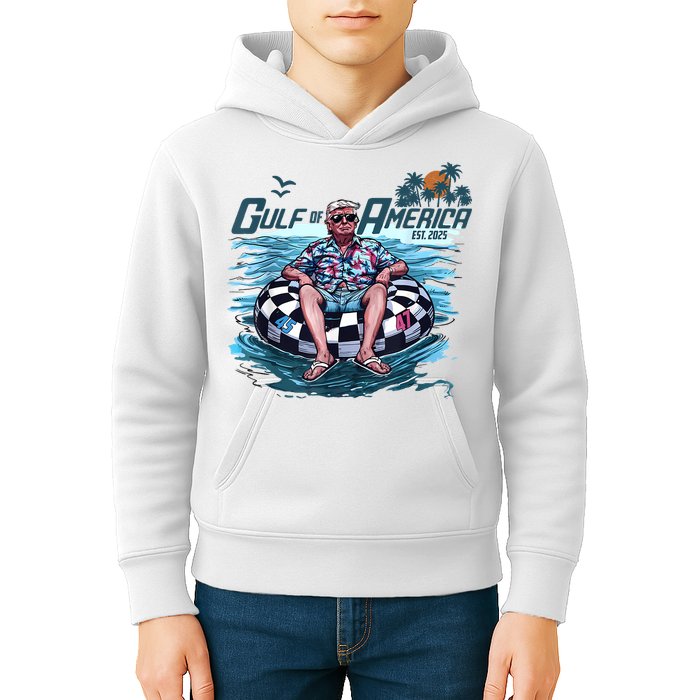 Trump Gulf Of Us America Est 2025 Kids Hoodie