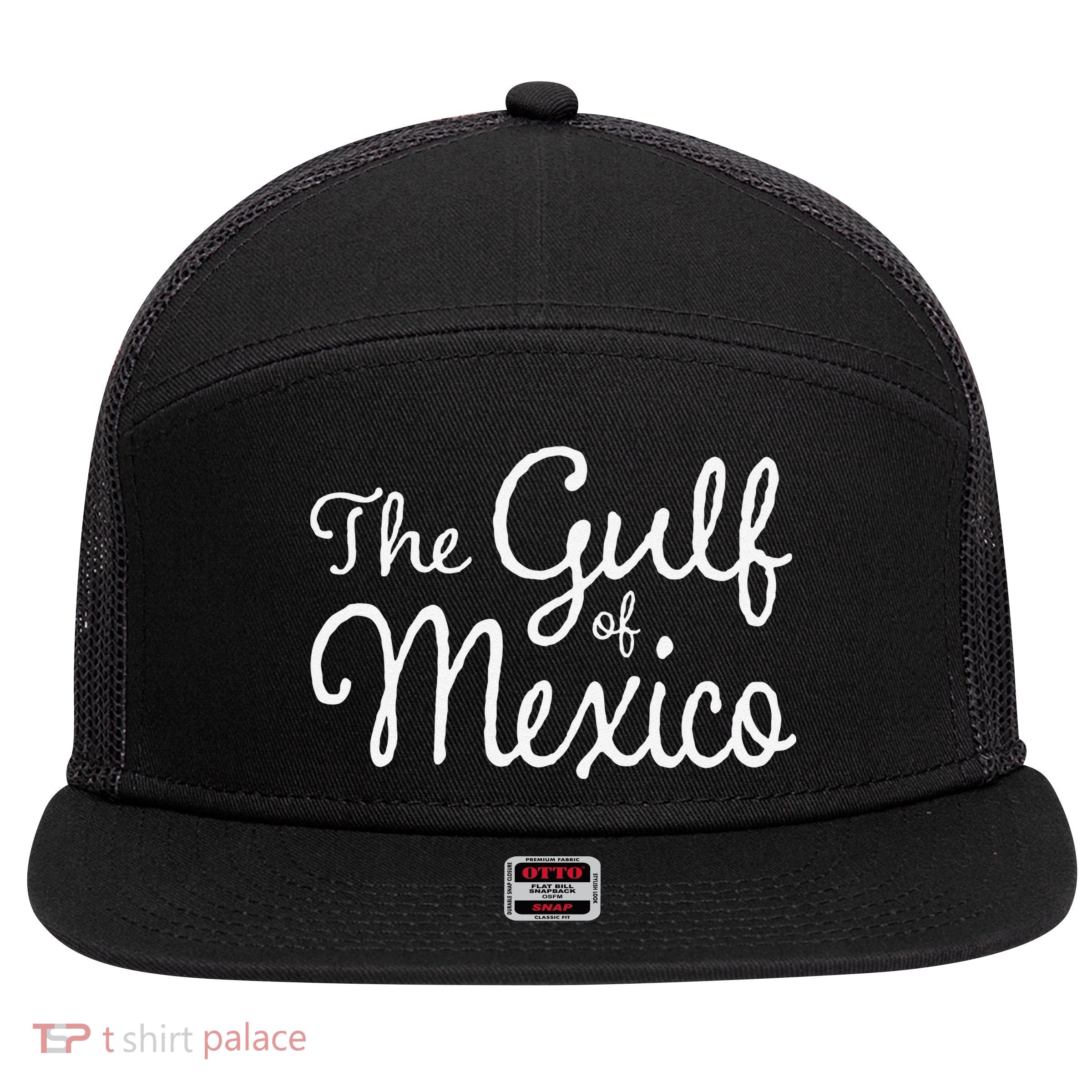 The Gulf Of Mexico Gift 7 Panel Mesh Trucker Snapback Hat
