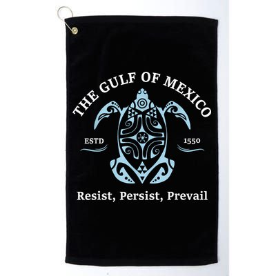 The Gulf Of Mexico Resist Persist Prevail Golf Towel