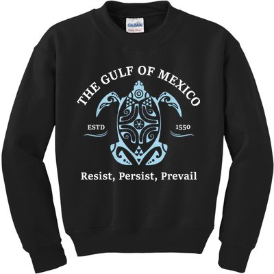 The Gulf Of Mexico Resist Persist Prevail Kids Sweatshirt