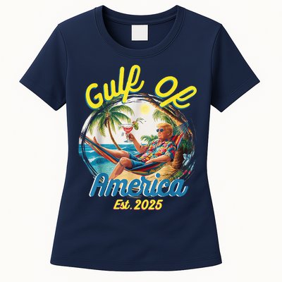 Trump Gulf Of Us America Est 2025 Womens T-Shirt