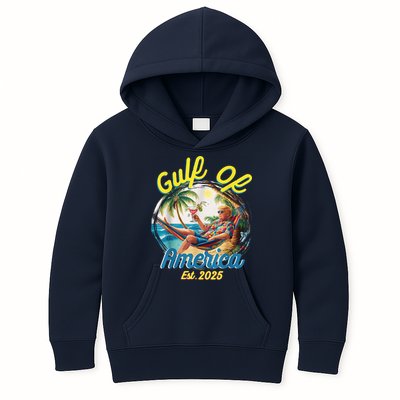 Trump Gulf Of Us America Est 2025 Kids Hoodie