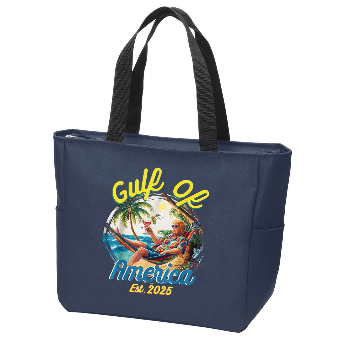 Trump Gulf Of Us America Est 2025 Zip Tote Bag