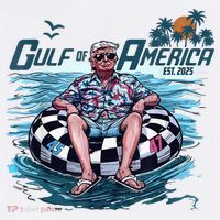 Trump Gulf Of Us America Est 2025 Tall T-Shirt