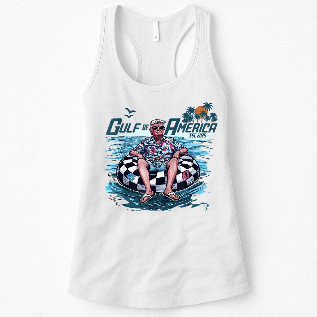Trump Gulf Of Us America Est 2025 Womens Tank Top