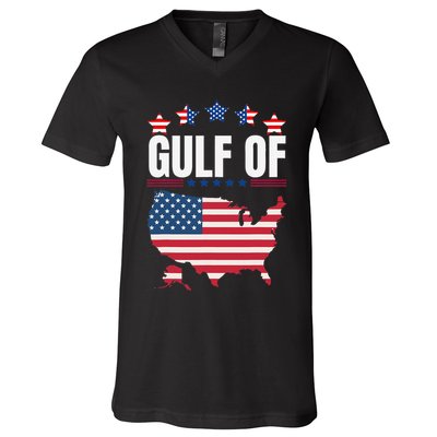 Trump Gulf Of United States Of America V-Neck T-Shirt