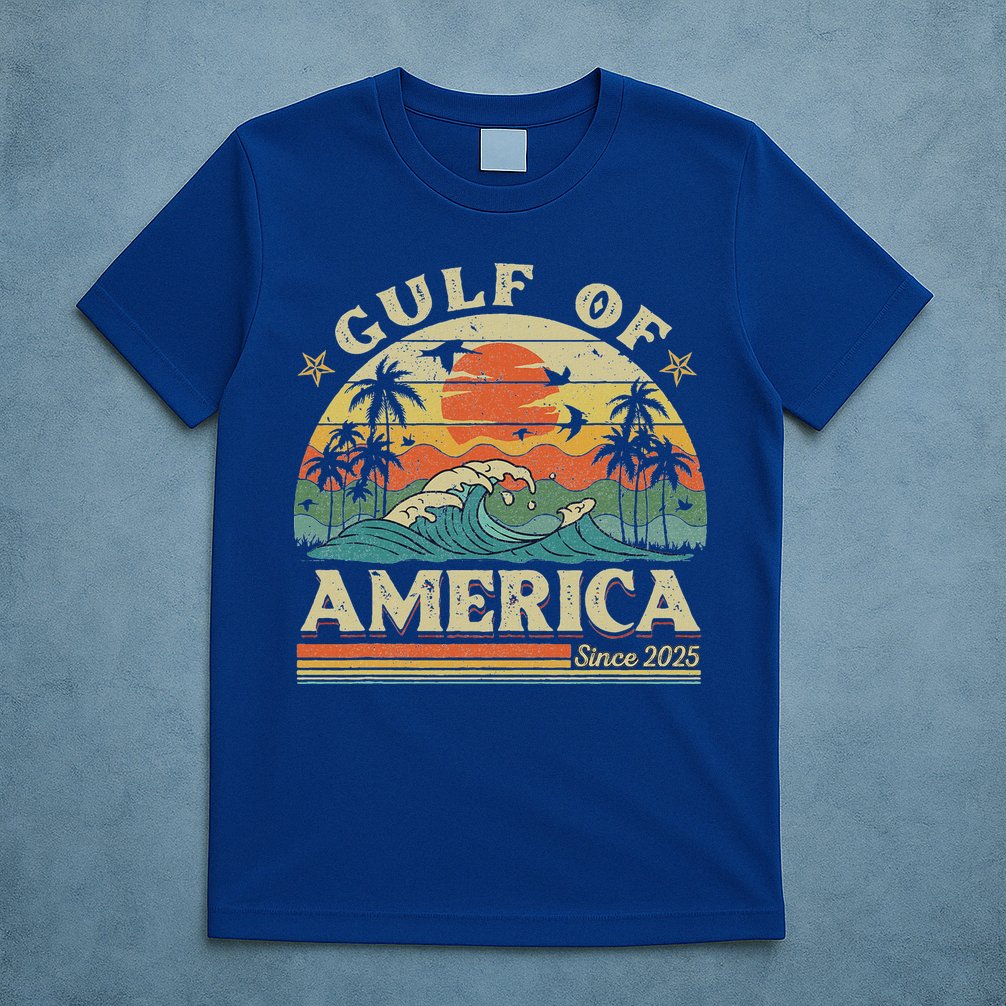 Trump Gulf Of Us America 2025 Trump  T-Shirt