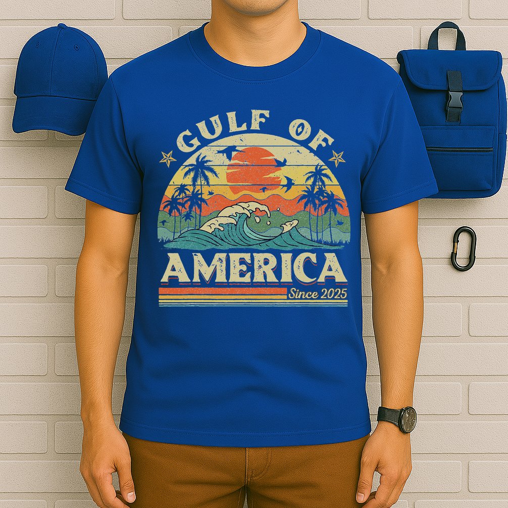Trump Gulf Of Us America 2025 Trump  T-Shirt