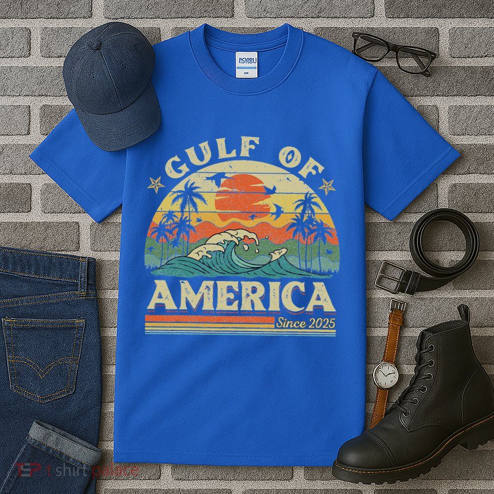 Trump Gulf Of Us America 2025 Trump  Tall T-Shirt