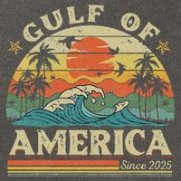 Trump Gulf Of Us America 2025 Trump  Cotton Canvas Backpack