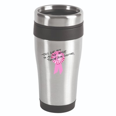 This Goes Out To All My Brave Tummy Ache Survivors 16oz Travel Tumbler