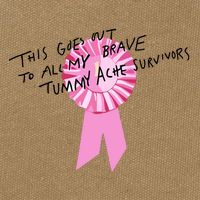 This Goes Out To All My Brave Tummy Ache Survivors Cotton Canvas Backpack