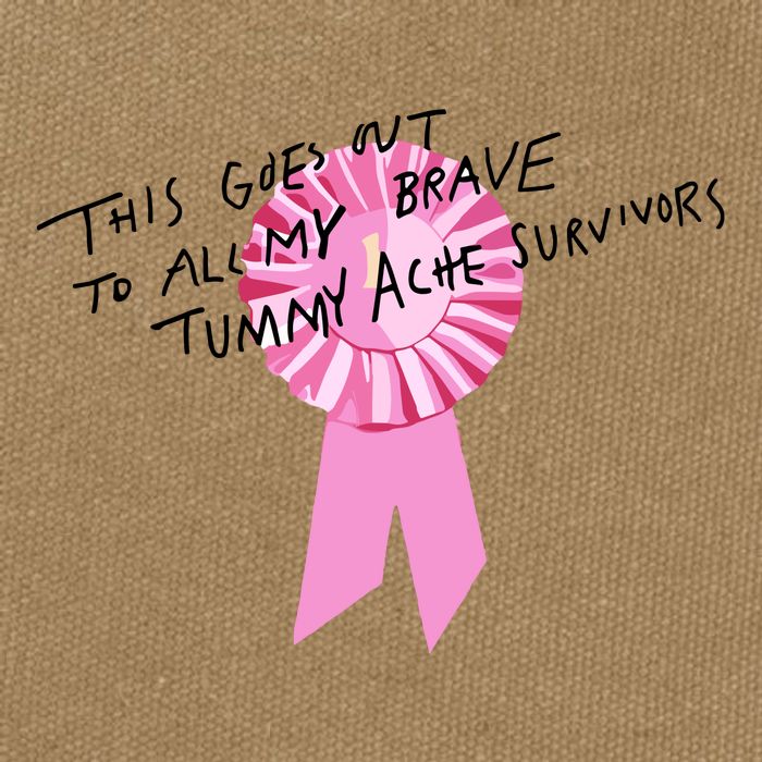 This Goes Out To All My Brave Tummy Ache Survivors Cotton Canvas Backpack