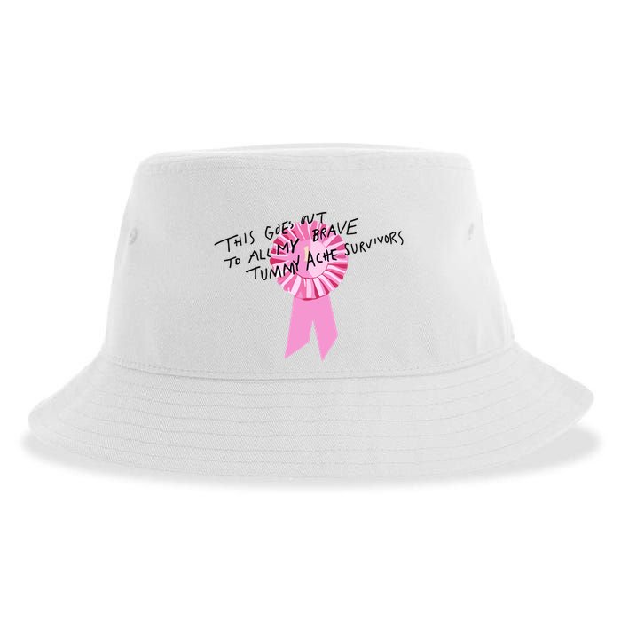 This Goes Out To All My Brave Tummy Ache Survivors Sustainable Bucket Hat