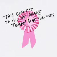 This Goes Out To All My Brave Tummy Ache Survivors Flat Bill Trucker Hat