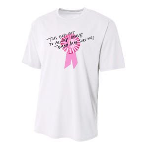 This Goes Out To All My Brave Tummy Ache Survivors Performance Sprint T-Shirt