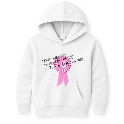 This Goes Out To All My Brave Tummy Ache Survivors Kids Hoodie