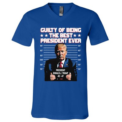 Trump Guilty Of Being The Best President Ever V-Neck T-Shirt