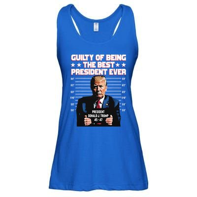 Trump Guilty Of Being The Best President Ever Ladies Essential Flowy Tank