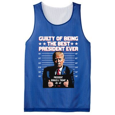 Trump Guilty Of Being The Best President Ever Mesh Reversible Basketball Jersey Tank